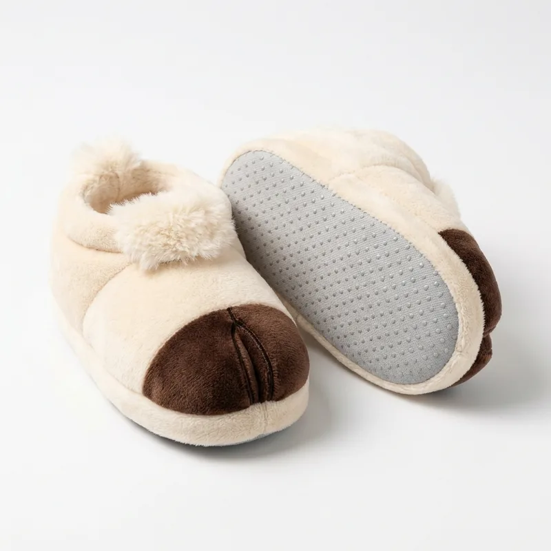 Pantufa Cachorrinho Creme