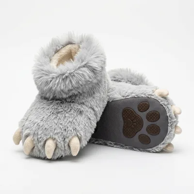Pantufa Garra de Lobo Cinza