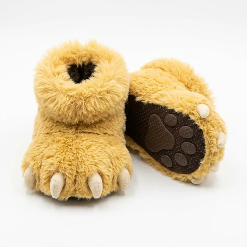 Pantufa Garra de Urso Caramelo