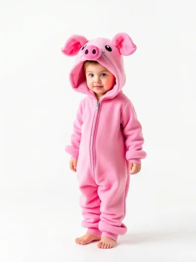 Kigurumi Porco Infantil - foto 1