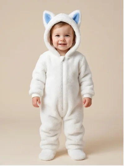 Kigurumi Raposa Branca Infantil - foto 1