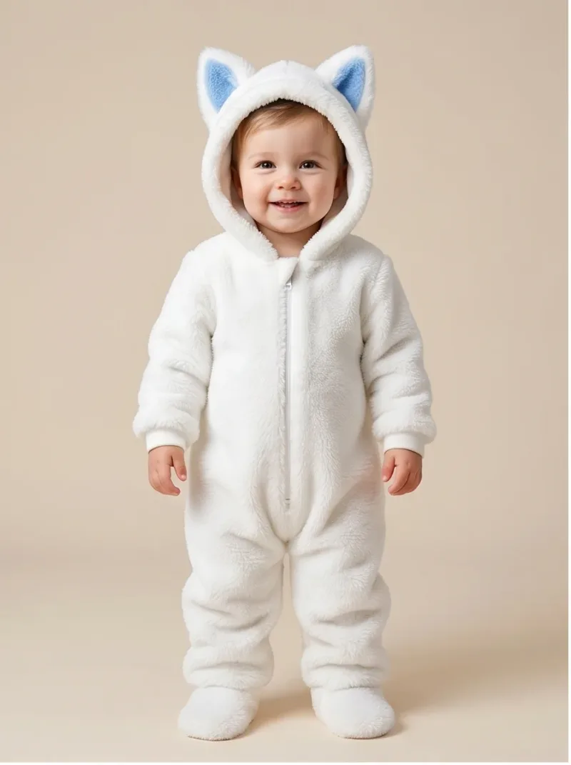 Kigurumi Raposa Branca Infantil - foto 1