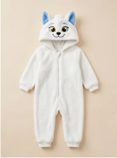 Kigurumi Raposa Branca Infantil - foto 2