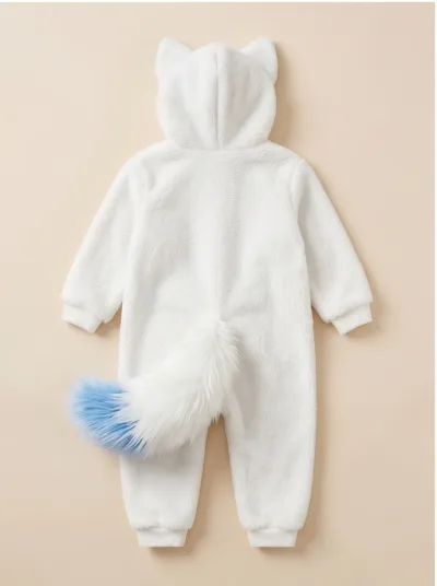 Kigurumi Raposa Branca Infantil - foto 3