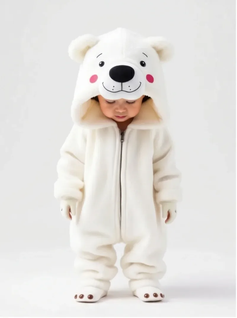 Kigurumi Urso Polar Infantil - foto 1
